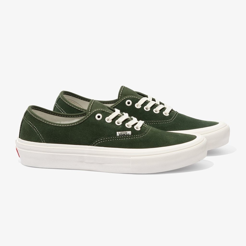Green Authentic Suede Men'S Sneakers